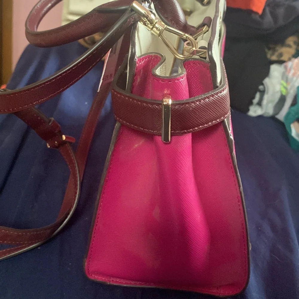 Kate Spade satchel. Multi pink Staci colorblock new with tags. Never used. - Picture 3 of 5